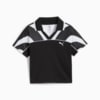 Изображение Puma Футболка FUTURE.PUMA.ARCHIVE Football Jersey Baby Tee Women #6: Puma Black-Puma White