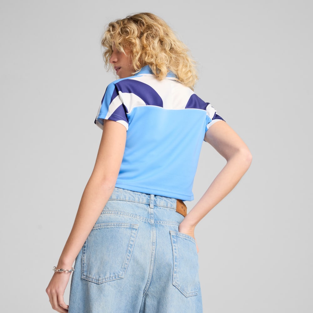 Зображення Puma Футболка FUTURE.PUMA.ARCHIVE Football Jersey Baby Tee Women #2: Team Light Blue-Blue Crystal