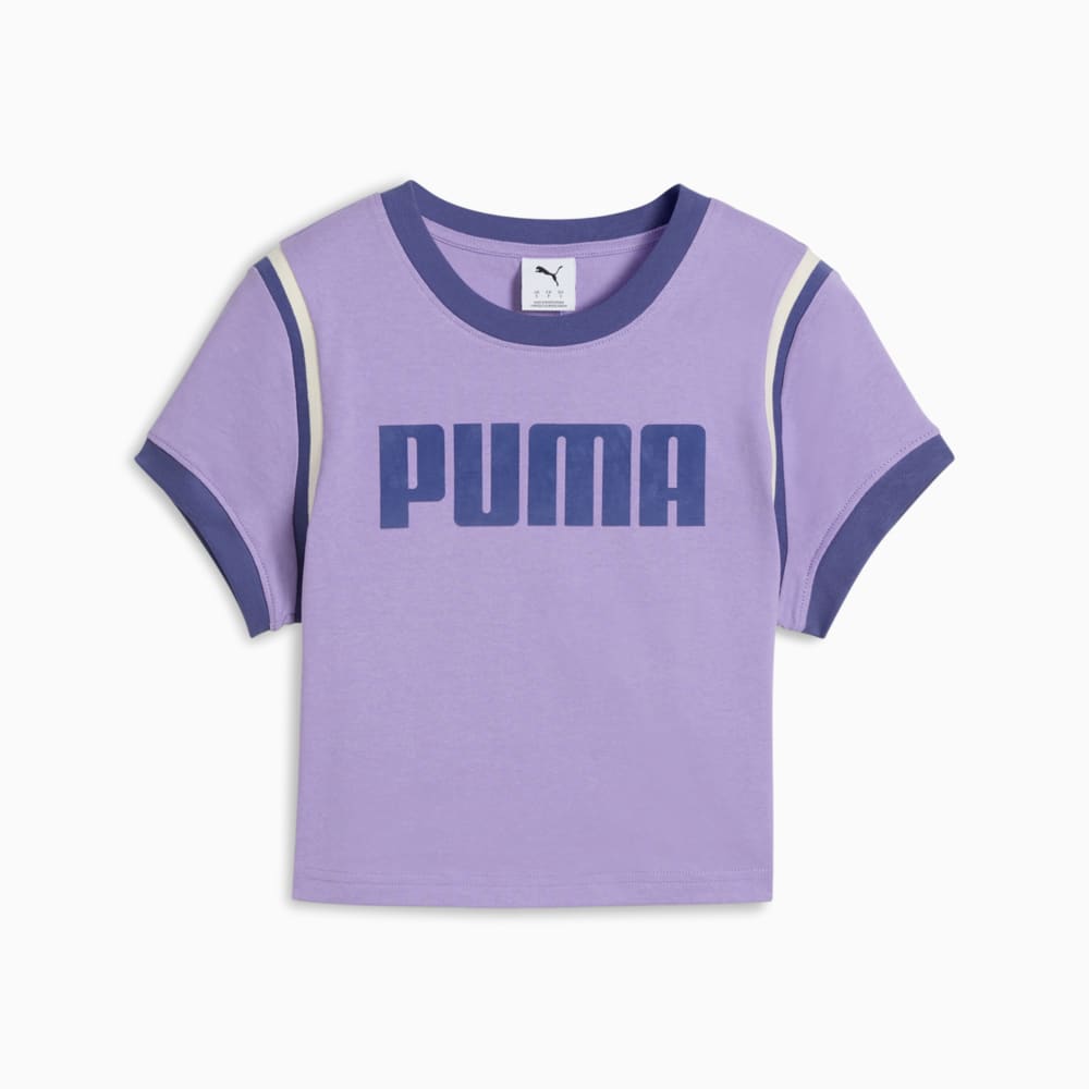 Зображення Puma Футболка FUTURE.PUMA.ARCHIVE Graphic Baby Tee Women #1: Lavender Alert