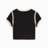 Изображение Puma Футболка FUTURE.PUMA.ARCHIVE Graphic Baby Tee Women #7: PUMA Black-Alpine Snow