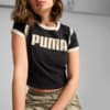 Изображение Puma Футболка FUTURE.PUMA.ARCHIVE Graphic Baby Tee Women #5: PUMA Black-Alpine Snow