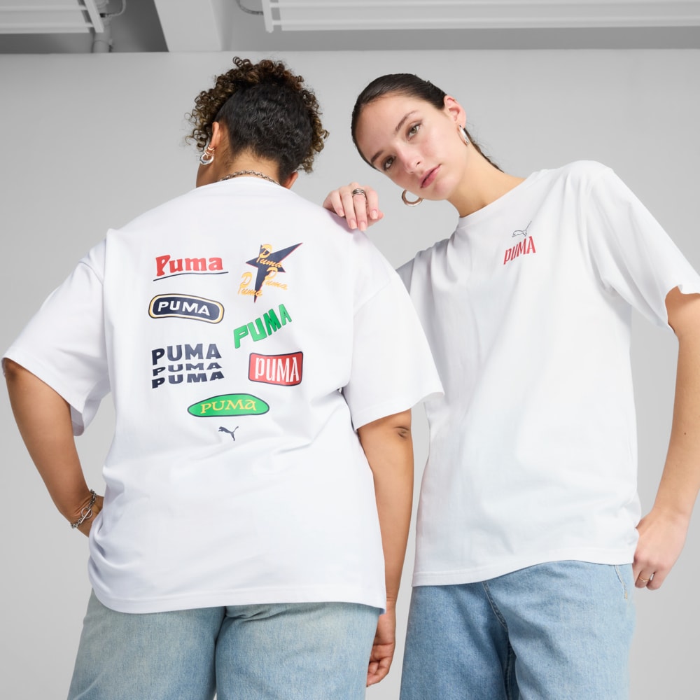 Изображение Puma Футболка ROAD TO UNITY Relaxed Graphic Tee Women #1: Puma White