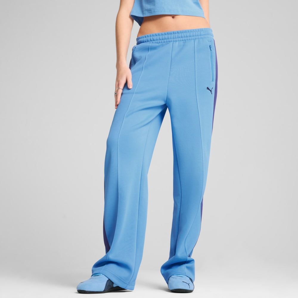 Зображення Puma Штани T7 ALWAYS ON Straight Track Pants Women #1: Team Light Blue