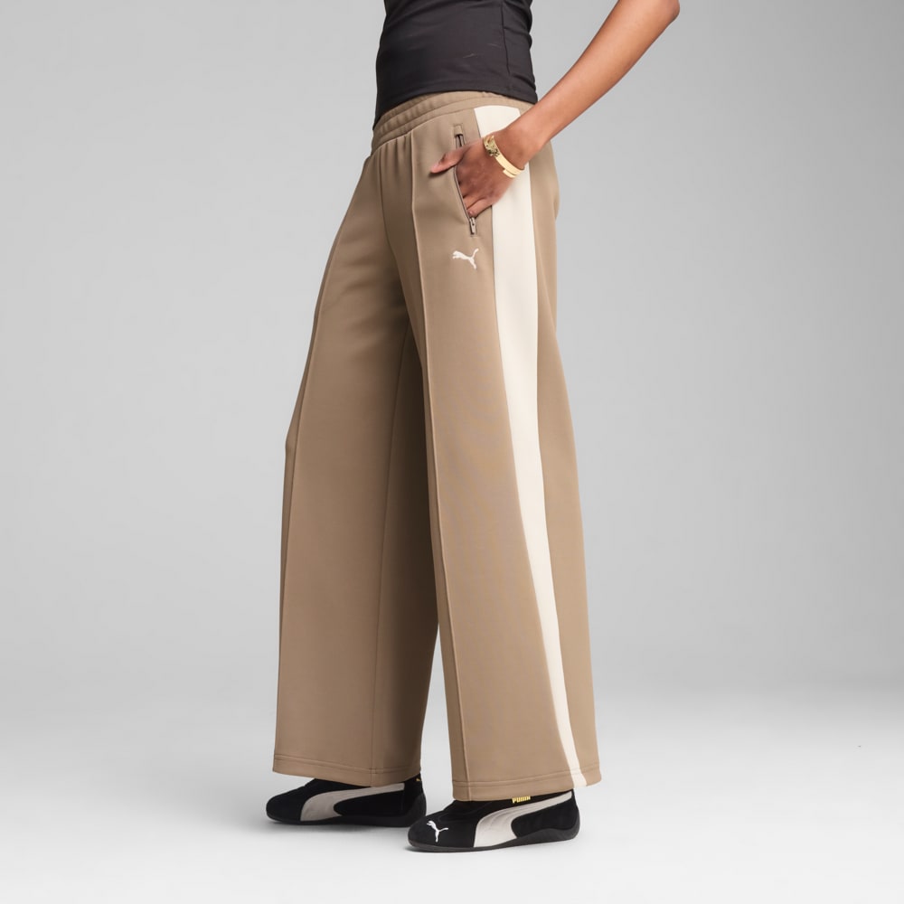Зображення Puma Штани T7 Low Rise Track Pants Women #1: Totally Taupe