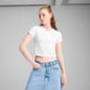 Зображення Puma Футболка DARE TO Textured Baby Tee Women #1: Puma White