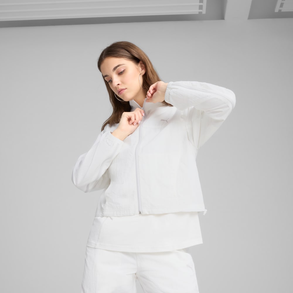 Зображення Puma Куртка DARE TO Oversized Zip-Off Woven Jacket Women #1: Puma White