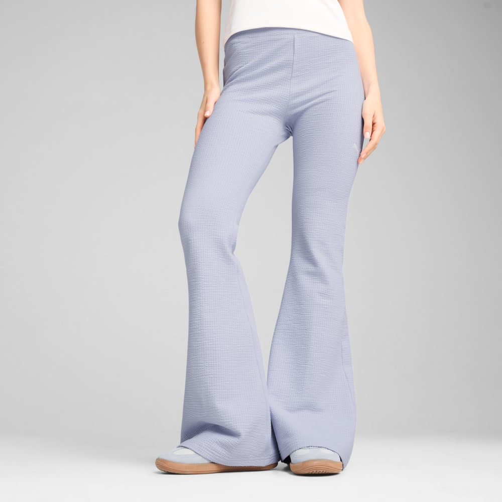 Изображение Puma Леггинсы DARE TO Textured Flared Leggings Women #1: Cool Weather