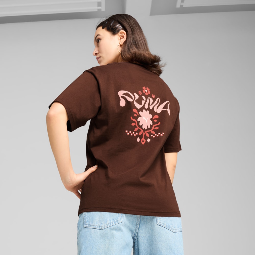 Зображення Puma Футболка ESS FLORAL PACK Relaxed Graphic Tee Women #2: Chocotart