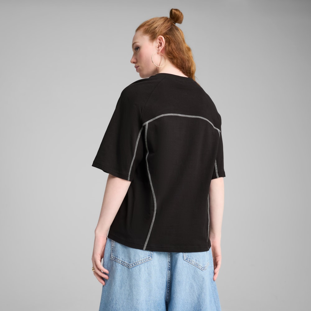 Изображение Puma Футболка DARE TO Oversized Tee Women #2: Puma Black