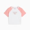 Изображение Puma Детская футболка BUTTERFLY VIBE Baby Tee Youth #4: PUMA White-Pink Fruit