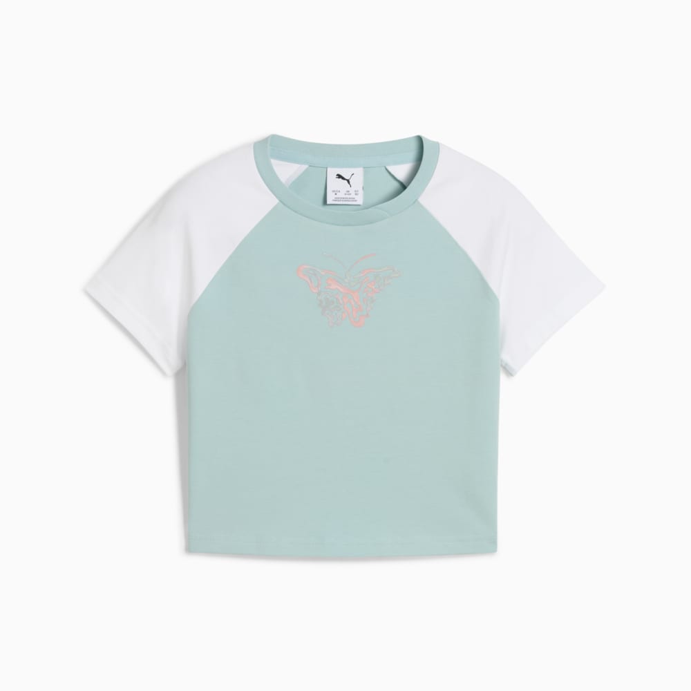 Зображення Puma Дитяча футболка BUTTERFLY VIBE Baby Tee Youth #1: Modern Mint-White