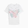 Изображение Puma Детская футболка Butterfly Vibe Logo Tee Youth #4: Puma White