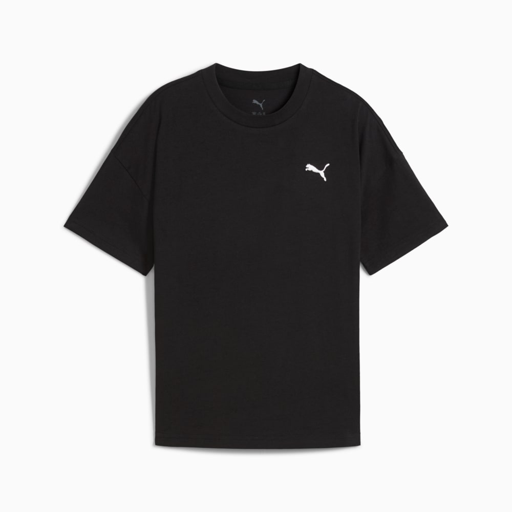 Изображение Puma Детская футболка Wardrobe Essentials Relaxed Tee Youth #1: Puma Black