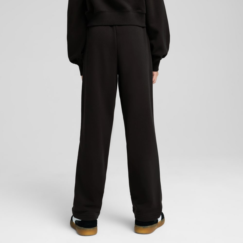 Зображення Puma Дитячі штани Wardrobe Essentials Relaxed Wide Leg Sweatpants Youth #2: Puma Black