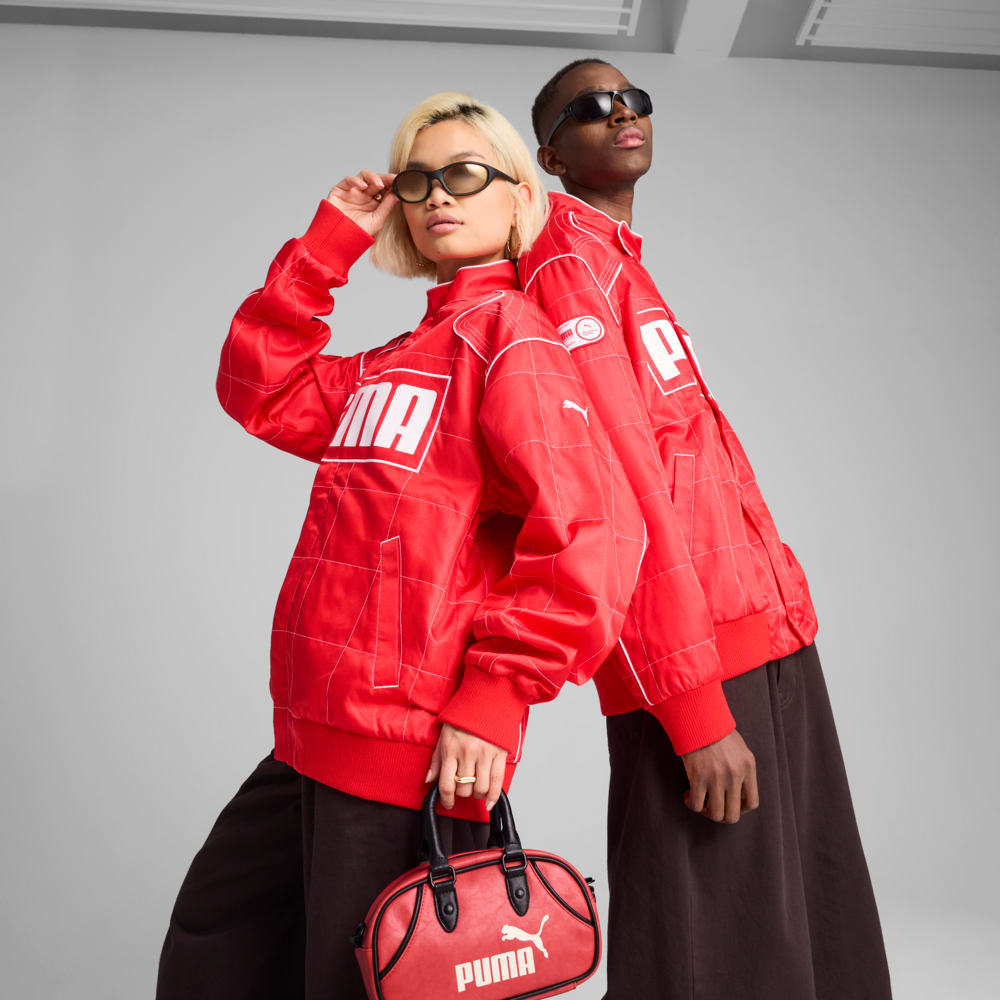 Изображение Puma Куртка ARCHIVE SEASONAL Relaxed Racer Jacket Unisex #1: For All Time Red