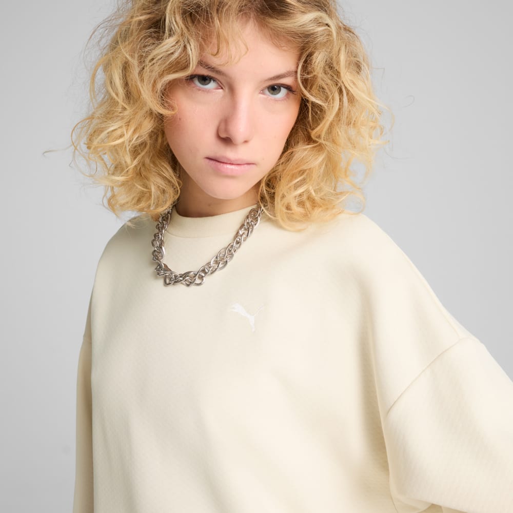 Зображення Puma Світшот Wardrobe Essentials Oversized Crew Women #2: Alpine Snow