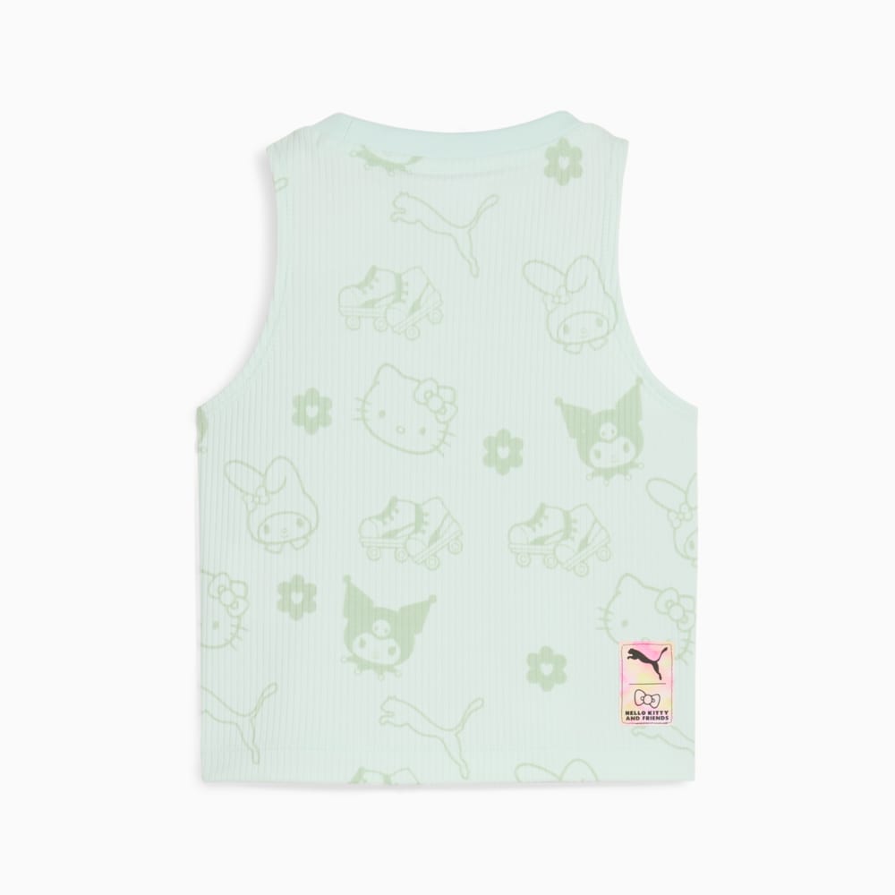 Изображение Puma Детская майка PUMA x HELLO KITTY AND FRIENDS Ribbed Tank Top Kids #2: Peaceful Blue