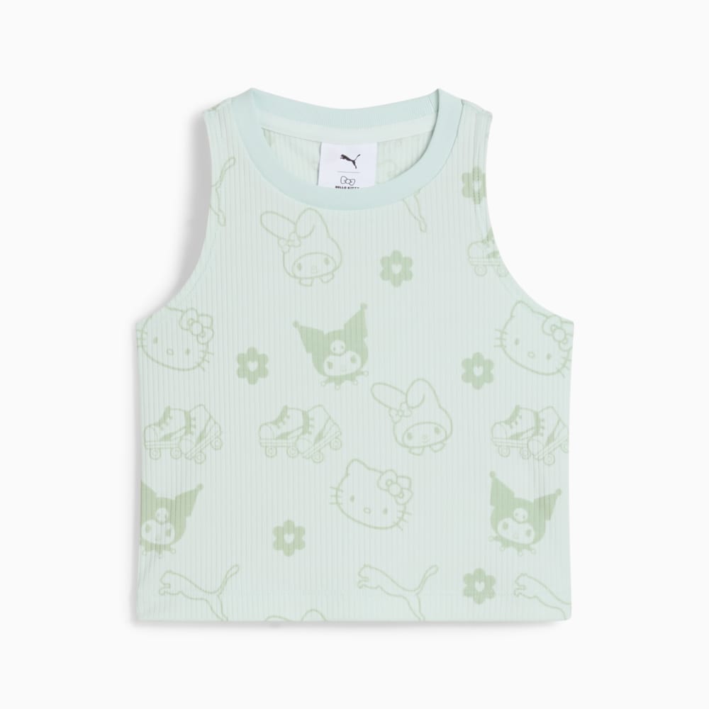 Изображение Puma Детская майка PUMA x HELLO KITTY AND FRIENDS Ribbed Tank Top Kids #1: Peaceful Blue