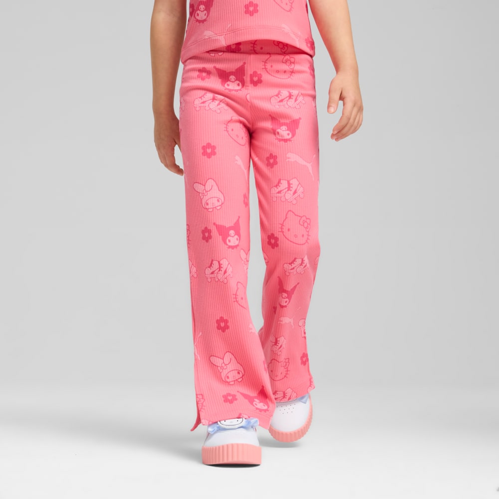 Зображення Puma Дитячі легінси PUMA x HELLO KITTY & FRIENDS Ribbed Flared Leggings Kids #1: Magic Rose
