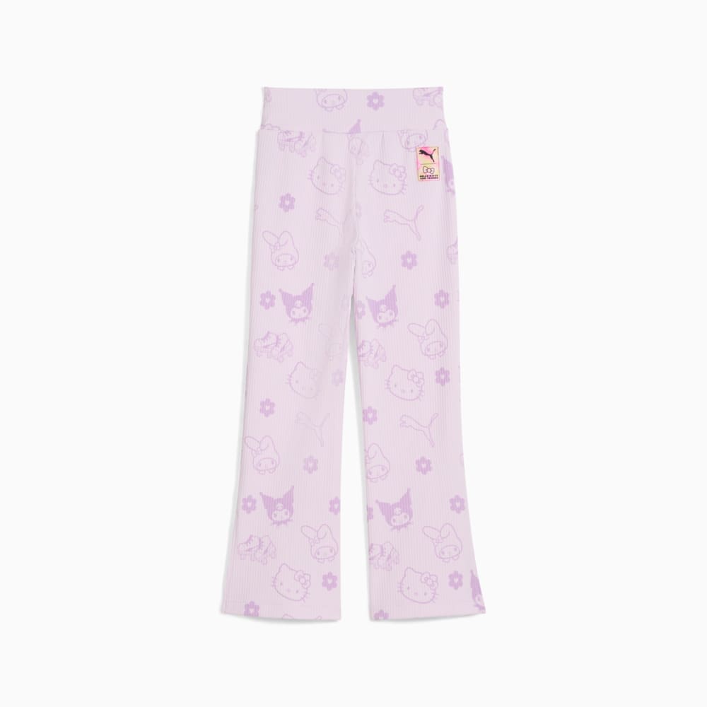 Изображение Puma Детские леггинсы PUMA x HELLO KITTY & FRIENDS Ribbed Flared Leggings Kids #2: Lilac Frost