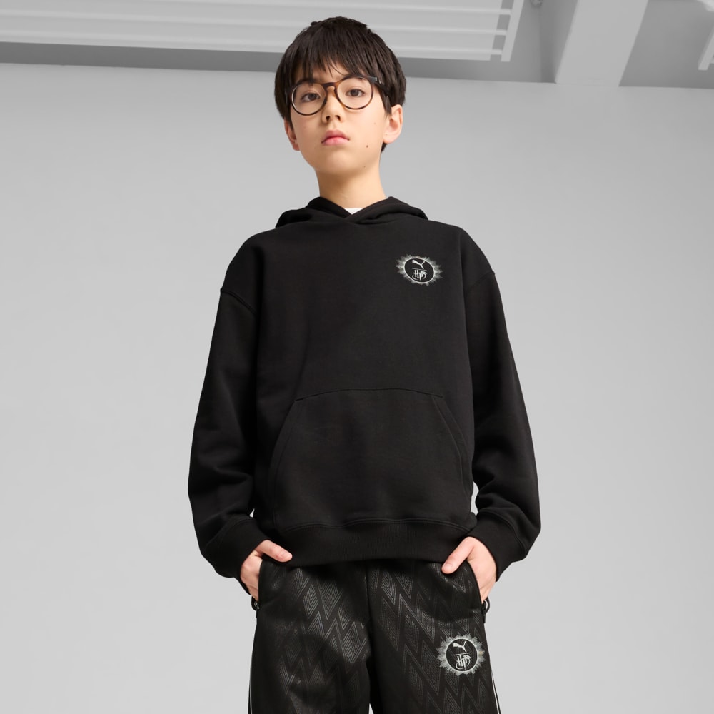 Изображение Puma Детское худи PUMA x HARRY POTTER Relaxed Graphic Hoodie Youth #1: Puma Black