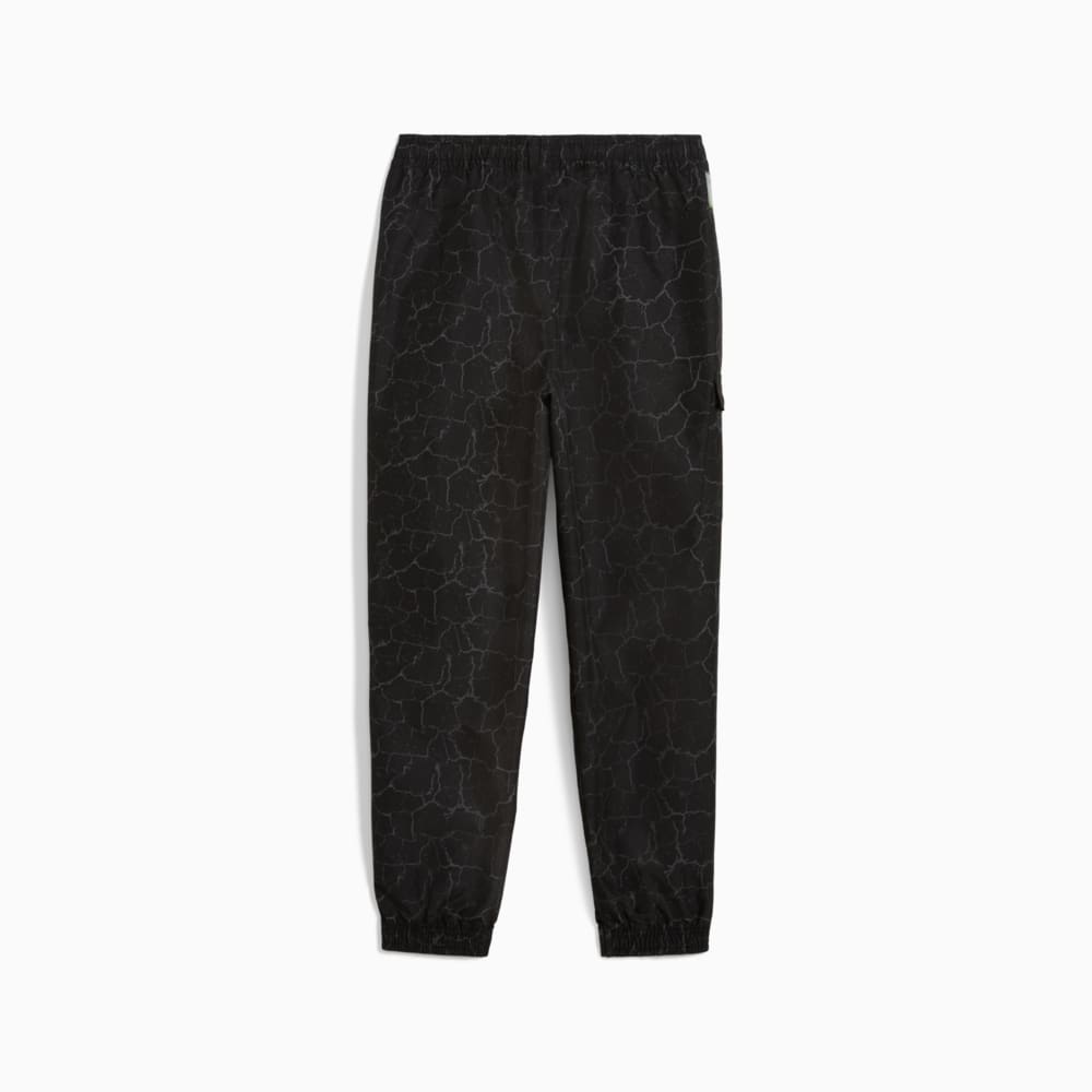 Изображение Puma Детские брюки-карго PUMA HOOPS x TMNT Relaxed Woven Cargo Pants Youth #2: Puma Black