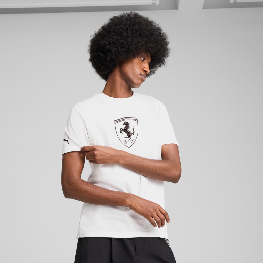 Зображення Puma Футболка Scuderia Ferrari Race Tonal Big Shield Tee Men #1: Puma White