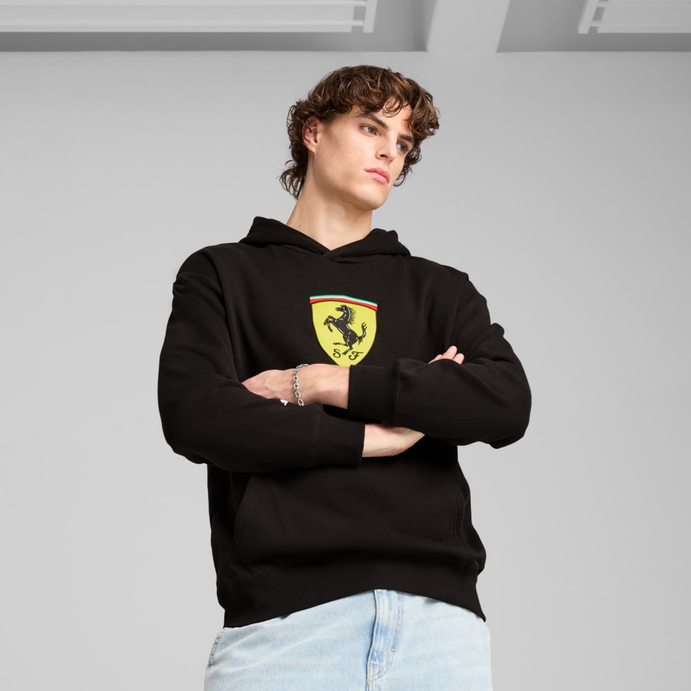 Зображення Puma Худі Scuderia Ferrari Race Big Shield Hoodie Men #1: Puma Black