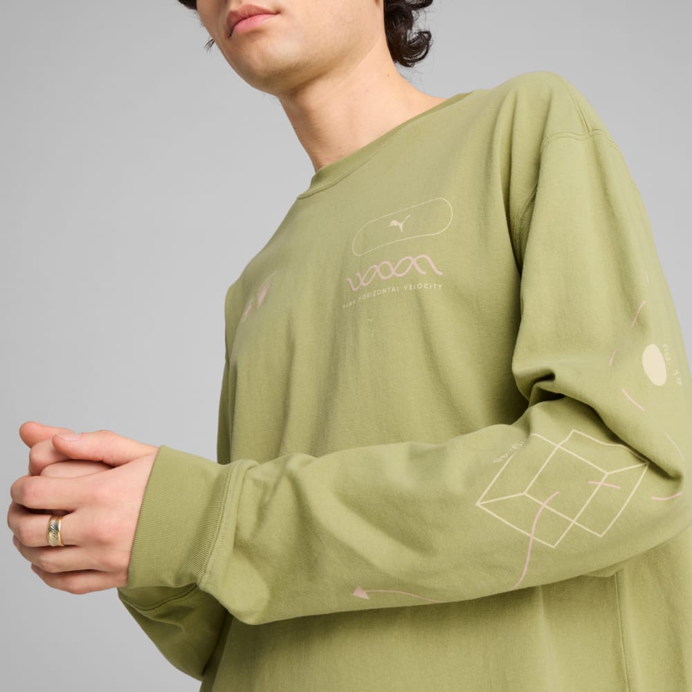 Зображення Puma Лонгслів House Of Graphics Celerity Long Sleeve Top Men #2: Calming Green