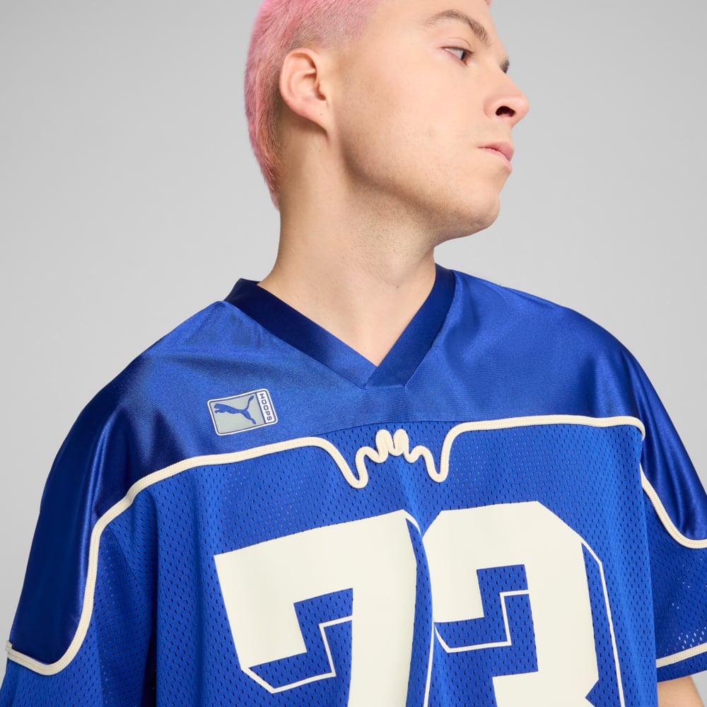 Изображение Puma Футболка Dress Code Football-Inspired Basketball Jersey Men #2: Vivid Blue