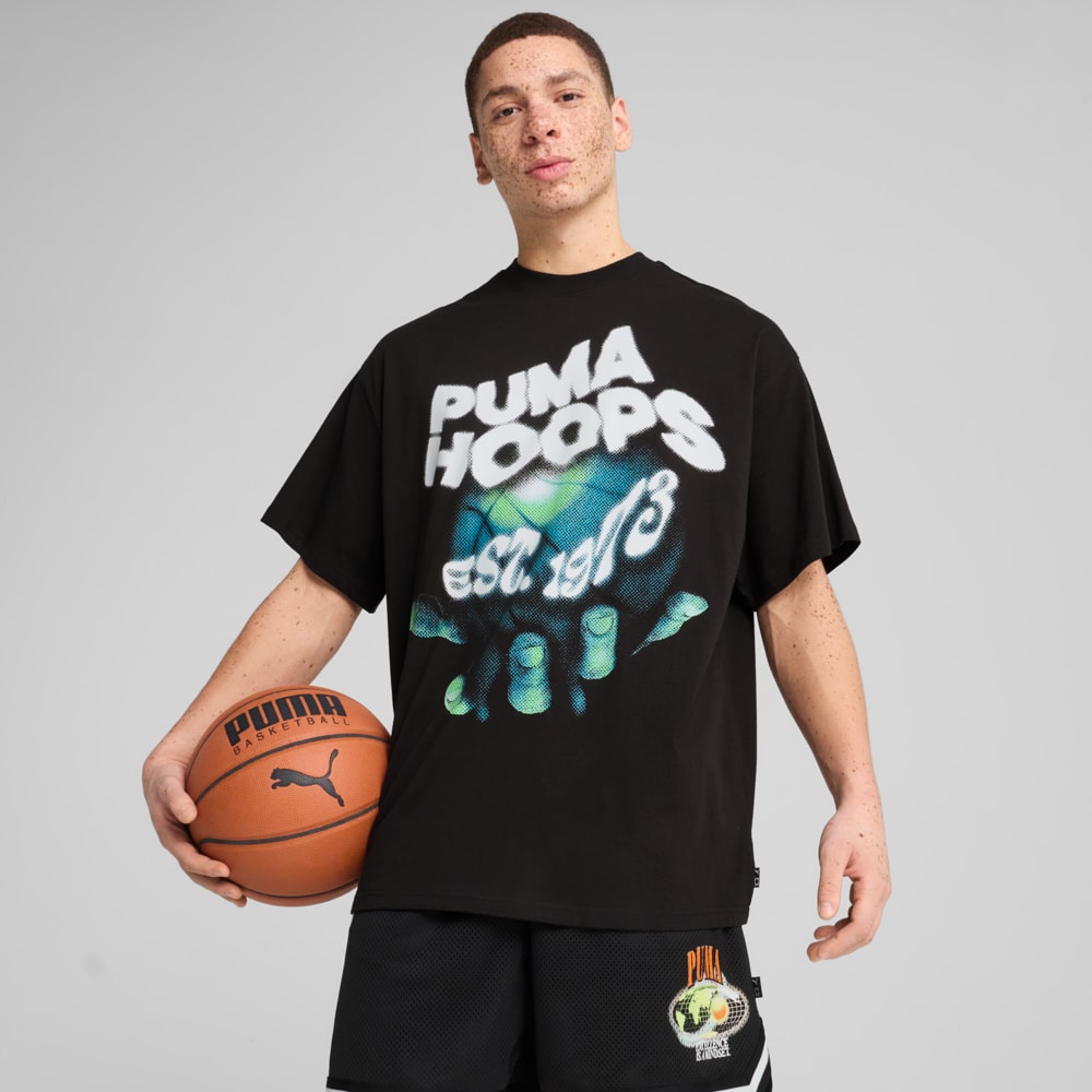 Зображення Puma Футболка Hoop Dreamz Oversized Tee I Unisex #1: Puma Black