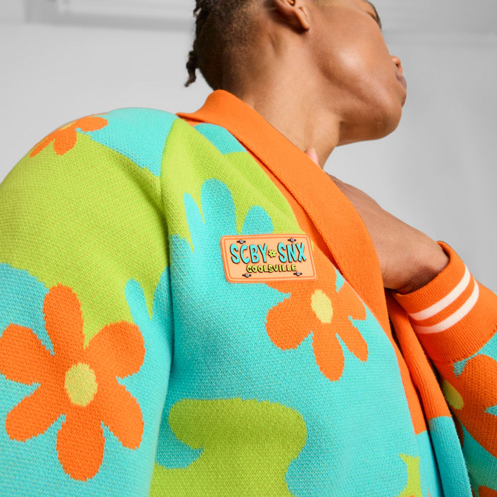 Изображение Puma Кардиган PUMA HOOPS x SCOOBY DOO Sweater Men #2: Aquatic-Lime Smash-AOP