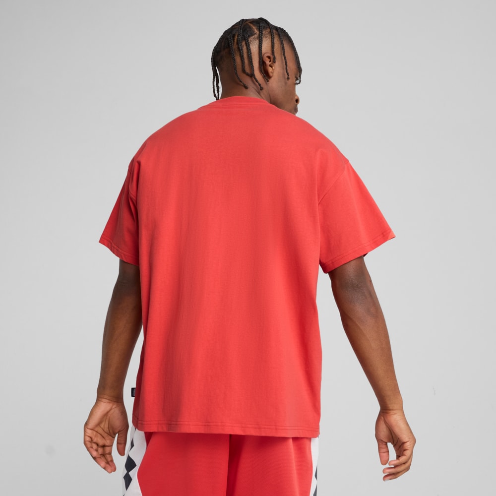 Изображение Puma Футболка Jaws Core Basketball Tee Men #2: Red Fire