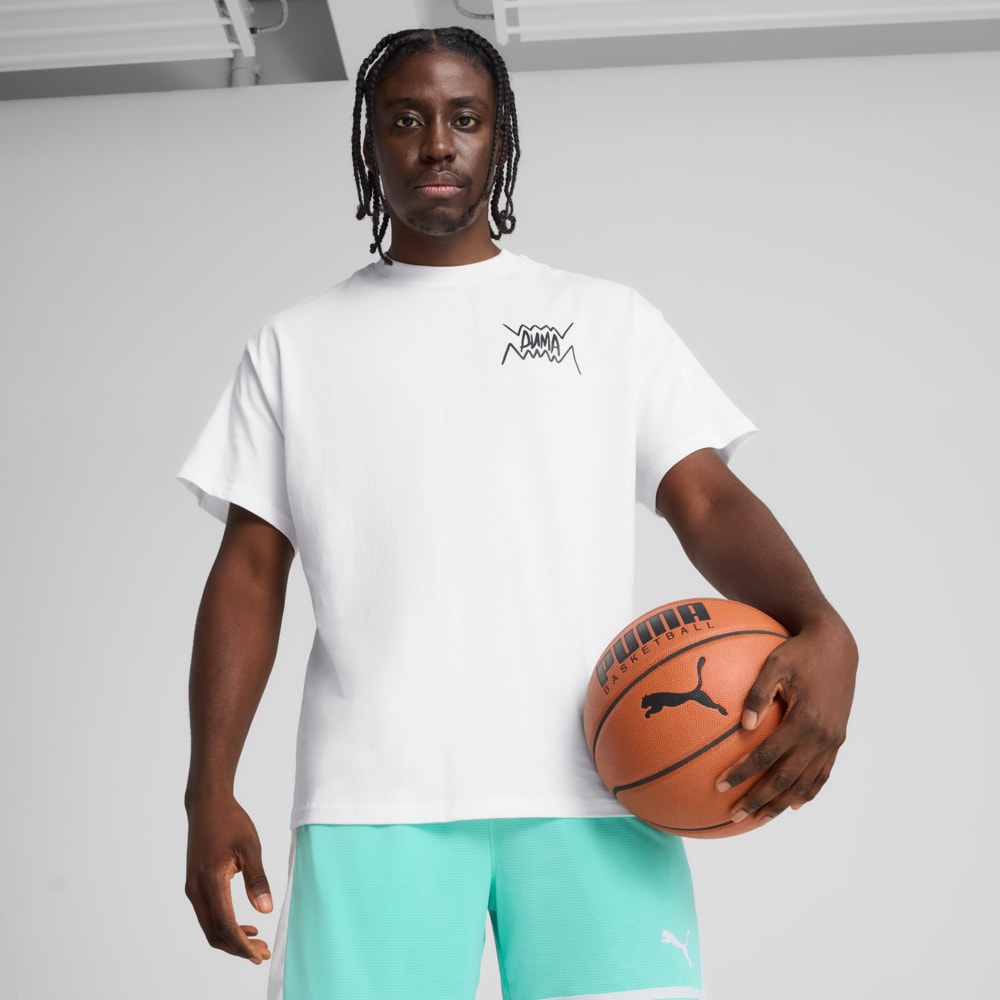 Изображение Puma Футболка Jaws Core Basketball Tee Men #1: Puma White