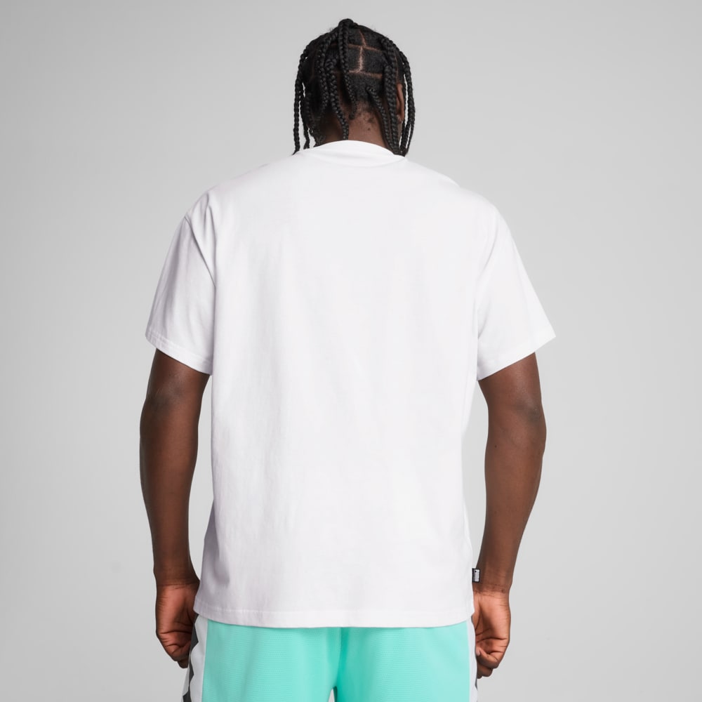 Изображение Puma Футболка Jaws Core Basketball Tee Men #2: Puma White
