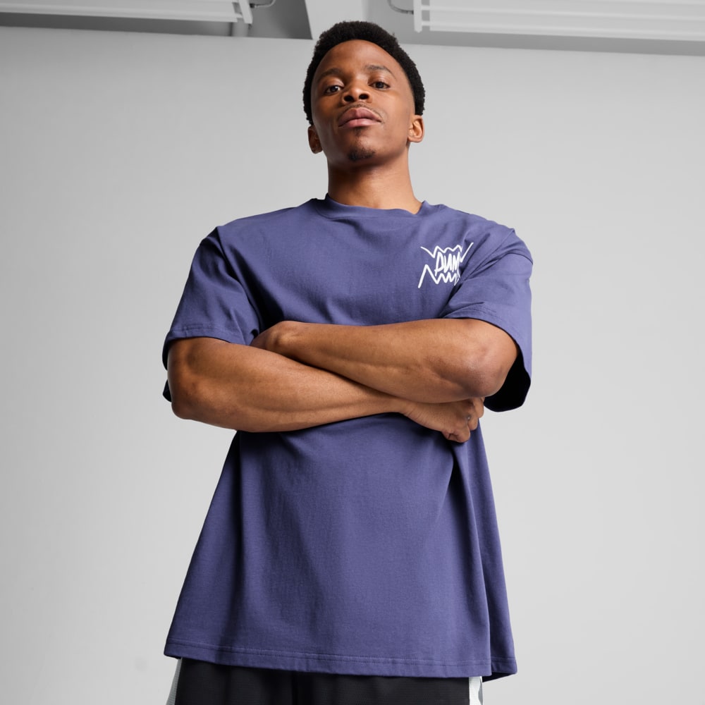 Изображение Puma Футболка Jaws Core Basketball Tee Men #1: Blue Crystal