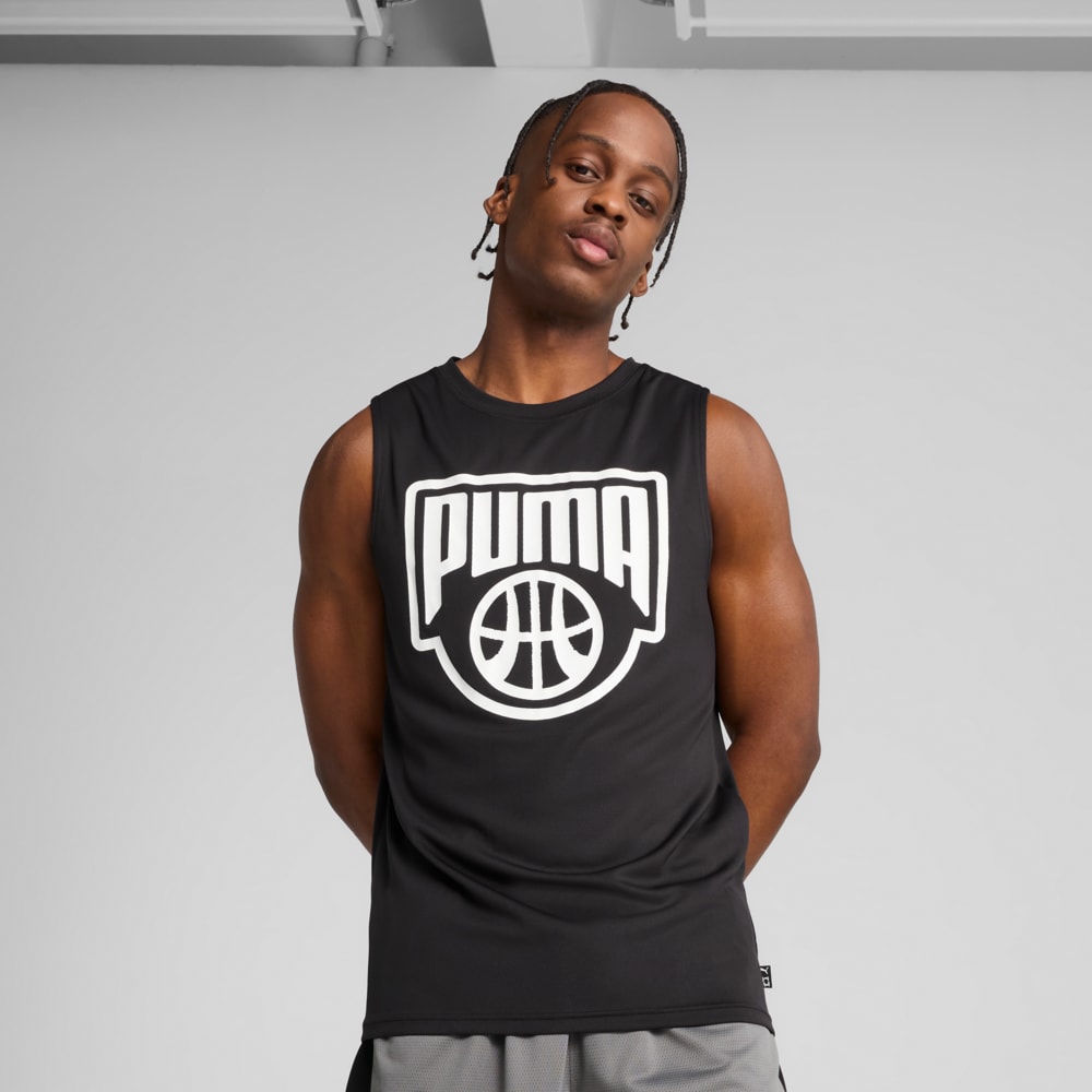 Изображение Puma Майка Posterize Basketball Tank Men #1: Puma Black