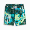 Изображение Puma Шорты Hoop Dreamz Short II Unisex #6: Dark Myrtle-Spring Fern-AOP