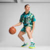 Изображение Puma Шорты Hoop Dreamz Short II Unisex #3: Dark Myrtle-Spring Fern-AOP