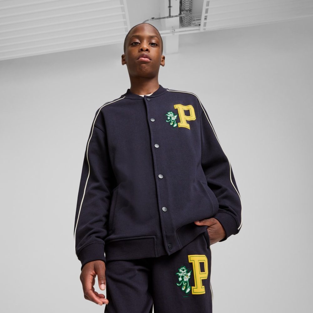 Зображення Puma Дитячий бомбер T7 SUPER PUMA Bomber Jacket Youth #1: new navy