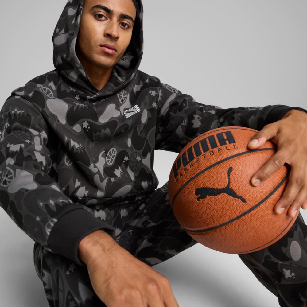 Изображение Puma Худи Dress Code Camo Basketball Hoodie Men #2: puma black-AOP