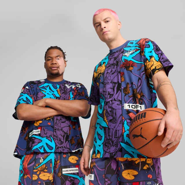 Imagen PUMA Polera de basket estampada Melo Phoenix para hombre