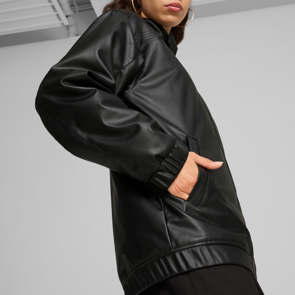 Изображение Puma Бомбер ARCHIVE SEASONAL Racer Jacket Unisex #2: Puma Black