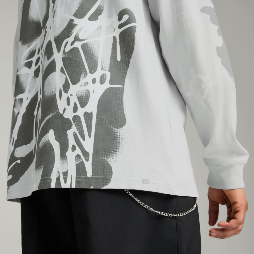 Изображение Puma Лонгслив PUMA x NACHO Long Sleeve Top Men #2: Ash Gray