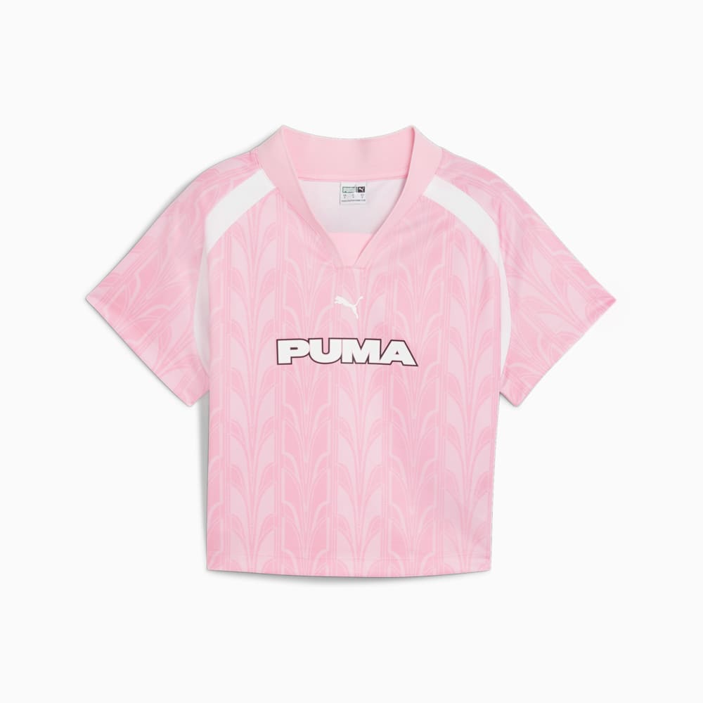 Imagen PUMA Camiseta de fútbol estilo baby tee para mujer #1