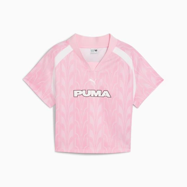 Imagen PUMA Camiseta de fútbol estilo baby tee para mujer