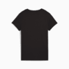 Изображение Puma Футболка ESS METALLIC No. 1 Logo Tee Women #5: Puma Black-Metallic Silver
