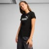 Изображение Puma Футболка ESS METALLIC No. 1 Logo Tee Women #1: Puma Black-Metallic Silver