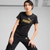 Изображение Puma Футболка ESS METALLIC No. 1 Logo Tee Women #1: Puma Black-Metallic Gold