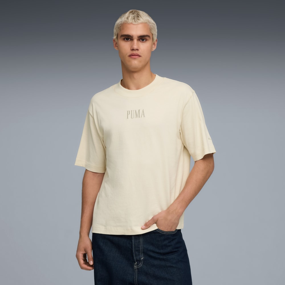 Изображение Puma Футболка Premium Essentials Boxy Graphic Tee Unisex #1: Alpine Snow